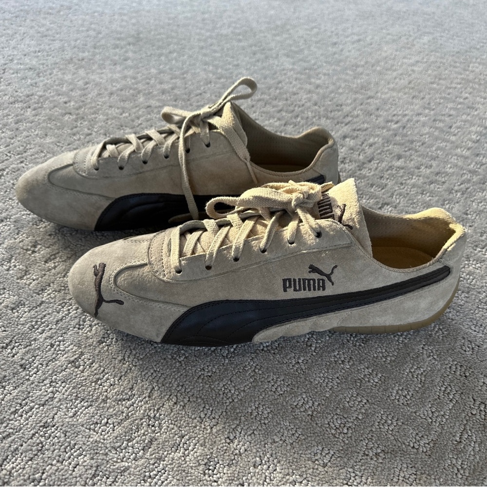 Men Puma Suede Sneakers US 13 Tan and Brown